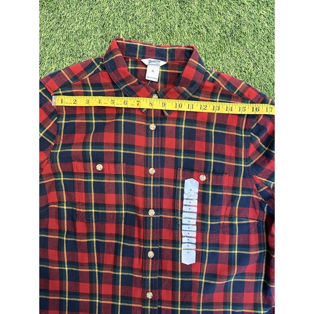 Duluth Trading Co Free Swingin' Flannel Shirt Womens‎ XL Plaid Casual 65505 NWT - Picture 10 of 16